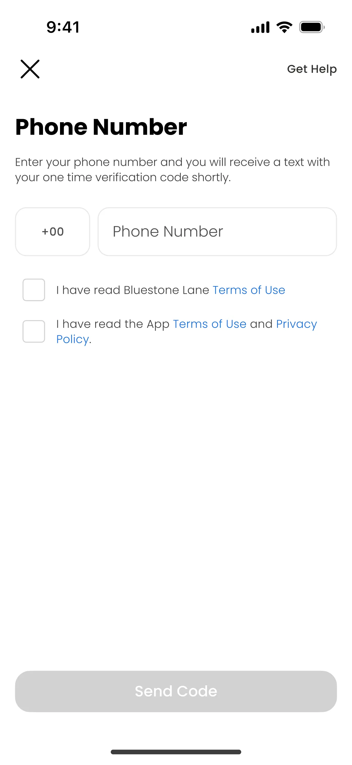Password-less Sign-In screen preview
